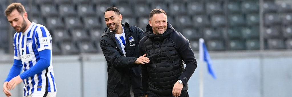 Der Sieg gegen Leverkusen zauberte Hertha-Trainer Pal Dardai ein Lächeln ins Gesicht. Freuen würde er sich auch über die Rückkehr der Fans im Derby gegen Union.