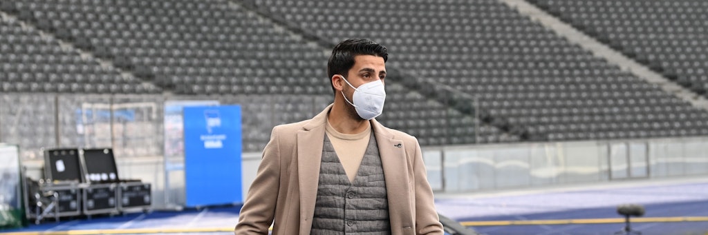 Blickt sehnsüchtig seinem Comeback entgegen und würde gerne beim Derby beim 1. FC Union dabei sein: Herthas Sami Khedira. 