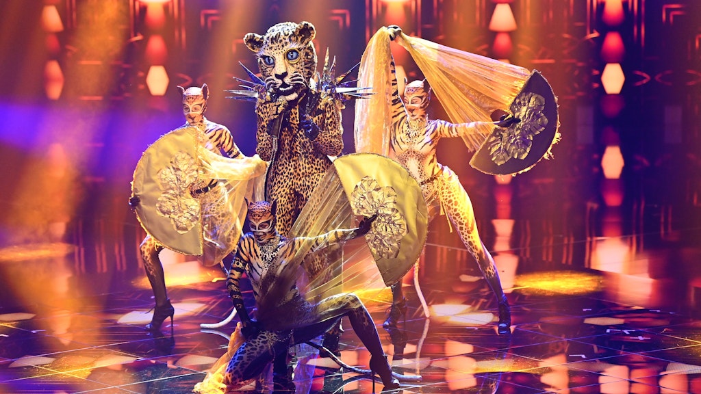 Steht auch im Finale von „The Masked Singer“ auf der Bühne: der Leopard.