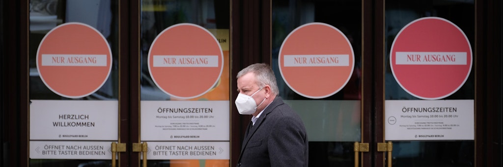 Die Geschäfte sind zu großen Teilen geschlossen.