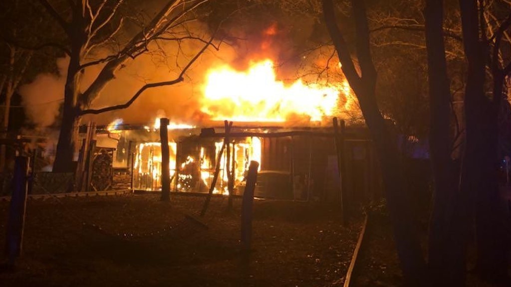 Das komplette Restaurant stand in Flammen.