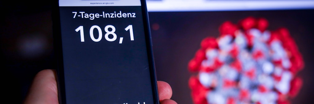 Das Covid-19-Dashboard des Robert Koch-Institut: Die 7-Tage-Inzidenz liegt bei 108,1. 