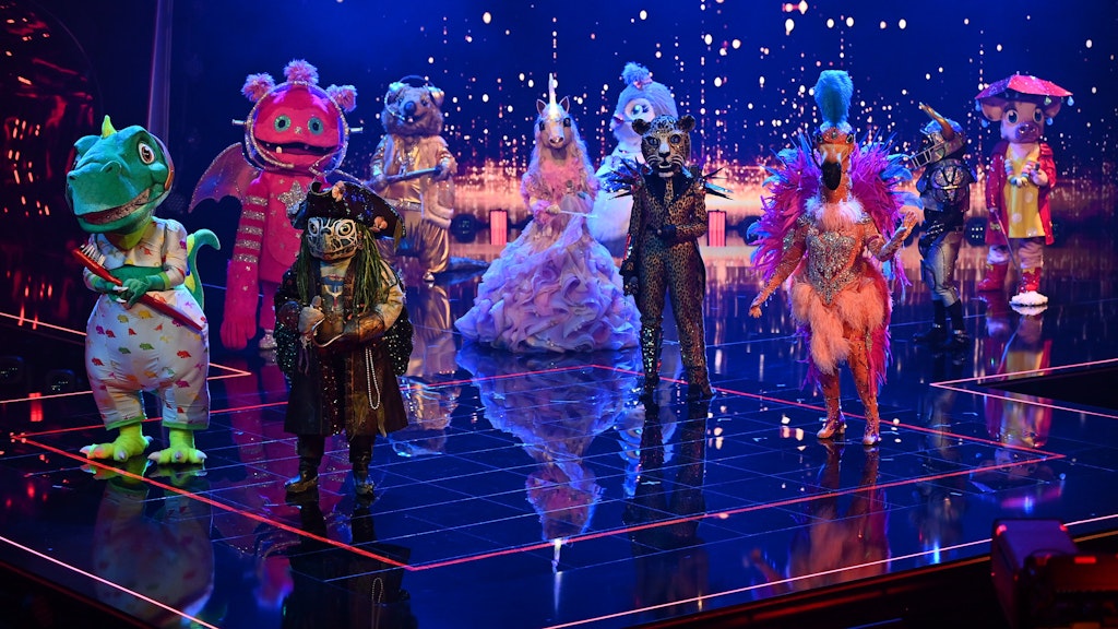 Am Anfang der finalen Show von „The Masked Singer“ durften alle Kandidaten noch einmal auf die Bühne.