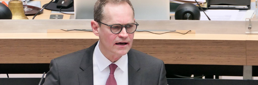 Berlins Regierender Bürgermeister Michael Müller gab am Donnerstag eine Regierungserklärung ab.