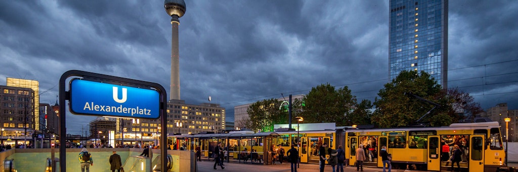 Der Berliner Alexanderplatz.