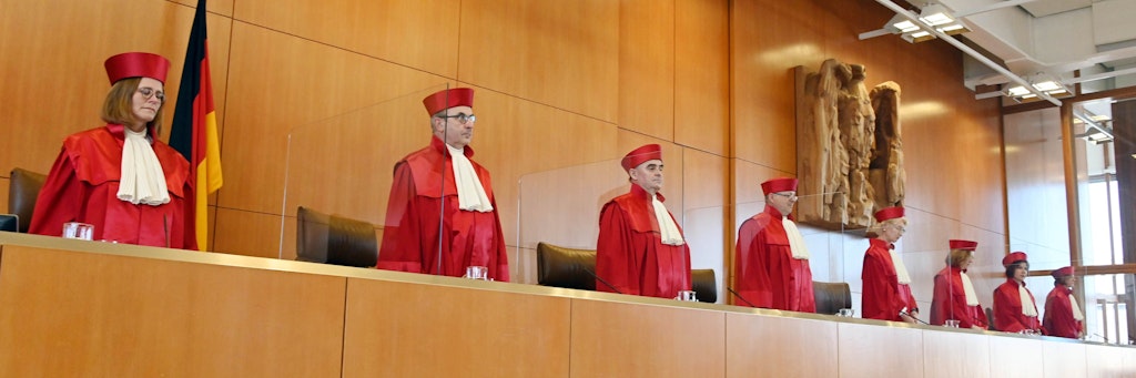 Karlsruhe: Der Zweite Senat beim Bundesverfassungsgericht.