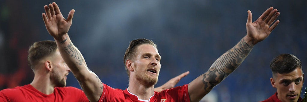 Sebastian Polter machte die Unioner beim ersten Derby in der Alten Försterei mit seinem Siegtor glücklich.