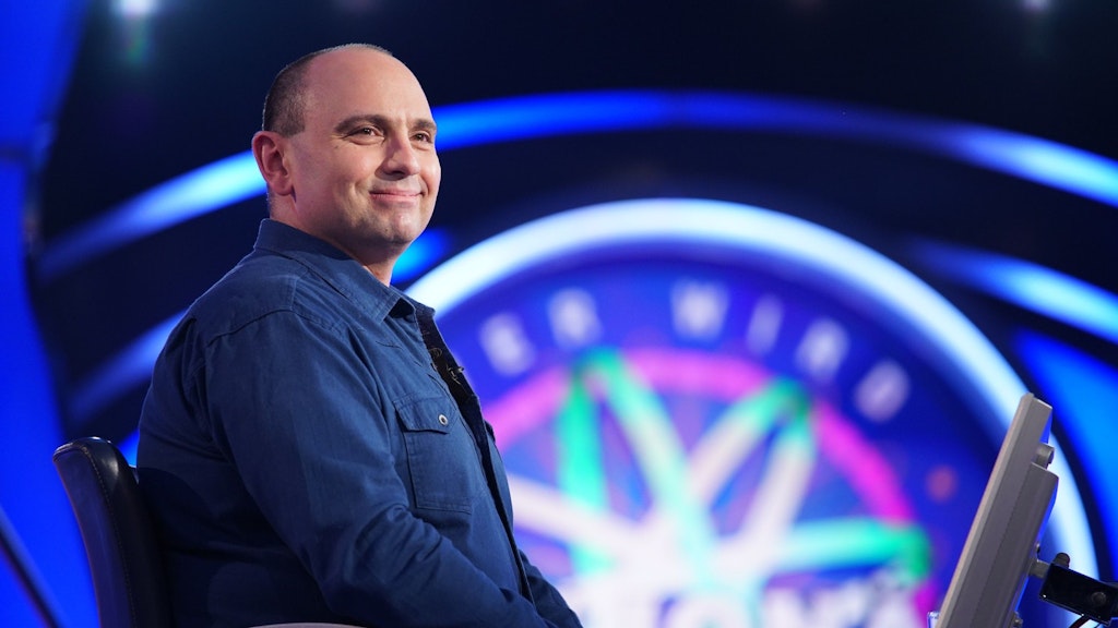 Jonni di Sante auf dem heißen Ratestuhl bei „Wer wird Millionär“.