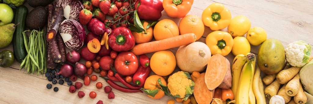 Obst und Gemüse haben einen basischen Effekt im Körper.
