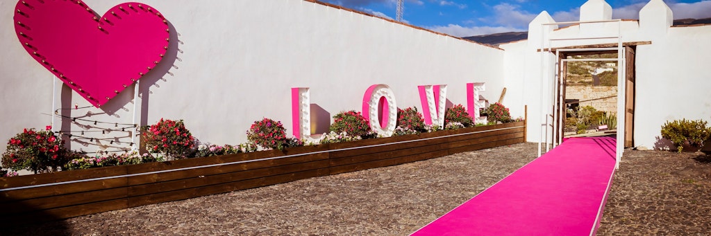 Der Eingang in die „Love Island“-Villa.
