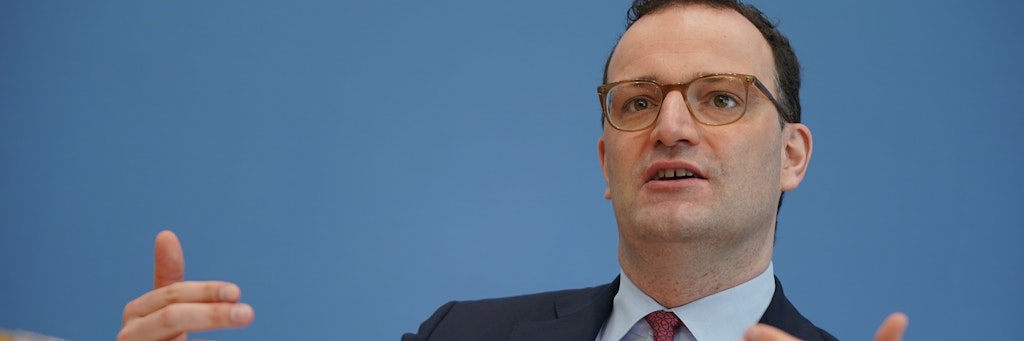 Jens Spahn (CDU), Bundesminister für Gesundheit, spricht bei seiner Pressekonferenz zum Impfstart in Hausarztpraxen. 