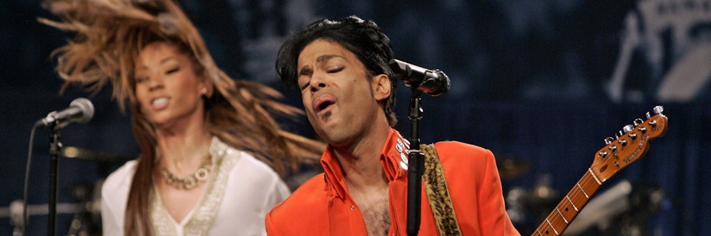 Sänger Prince bei einem Auftritt in Miami.