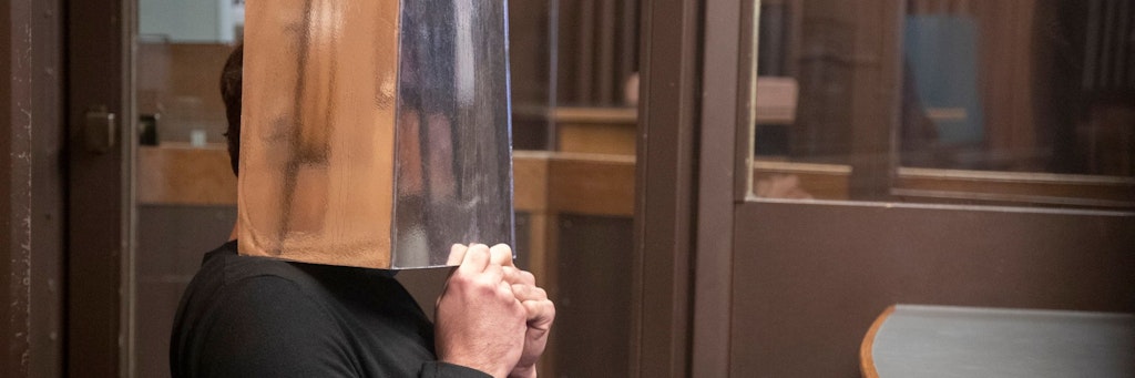 Der angeklagte Robert S. (29) kurz vor der Urteilsverkündung.