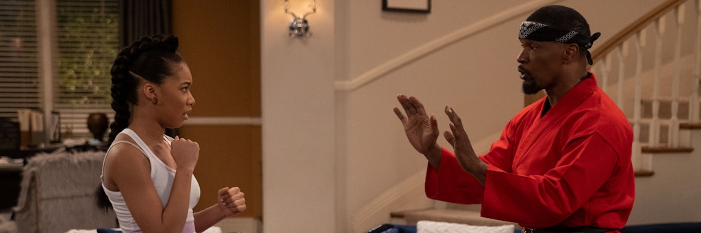 Jamie Foxx und seine Serien-Tochter Kyla-Drew Simmons in „Dad, Stop Embarrassing Me!“