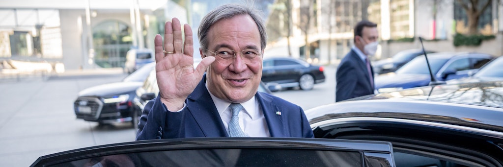 Armin Laschet, CDU-Bundesvorsitzender und Ministerpräsident von Nordrhein-Westfalen, nach der Unions-Fraktionssitzung.