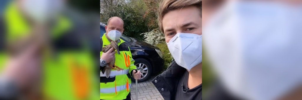 Nicolas Puschmann fand auf dem Trainingsgelände eine verletzte Ente und alarmierte den Tierschutz. 
