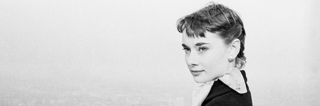 Filmlegende Audrey Hepburn bei einem Besuch in New York, 1952. 