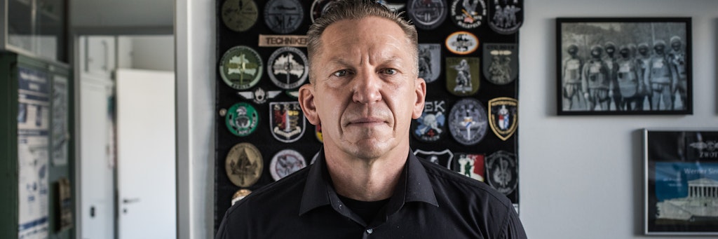 Mark Rehmer ist Chef des Fachbereichs „Explosivstoff und Kampfmittelangelegenheiten“. Er gehört zum Kriminaltechnischen Institut im Berliner Landeskriminalamt.