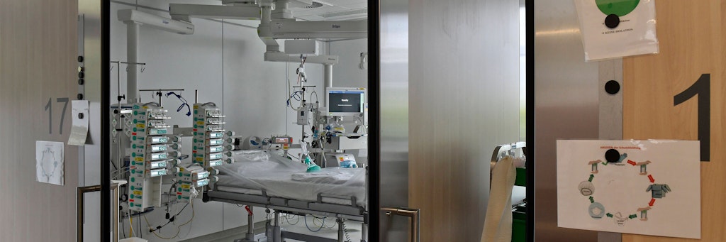 Das ist die Intensivstation für schwerkranke Covid-19 Patienten im Universitätsklinikum Essen. 