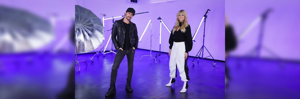 Heidi Klum und Thomas Hayo wieder zusammen am GNTM-Set.