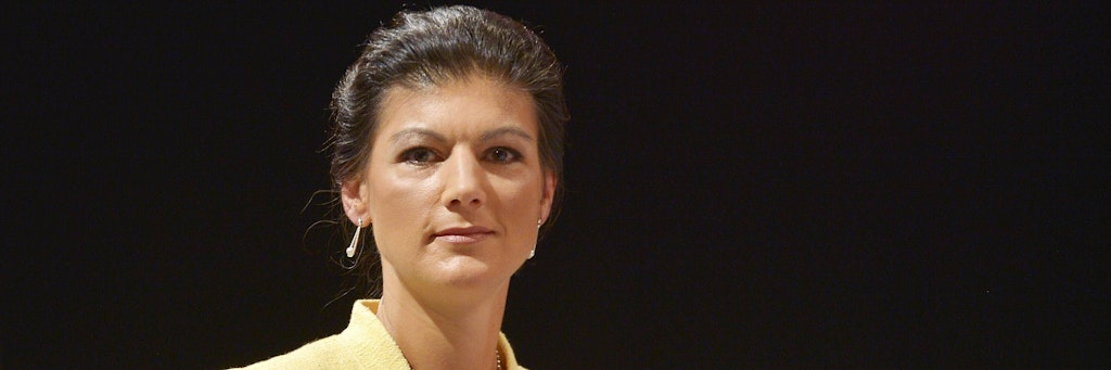 Sahra Wagenknecht (Archivbild) hatte Kontakt zu einem Corona-Infizierten und befindet sich in häuslicher Quarantäne.