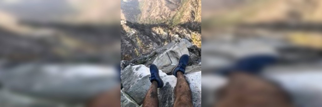 Wanderer Rene Compean hatte sich verlaufen. Dieses Foto führte die Retter zu ihm.