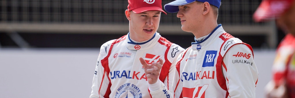 Nikita Mazepin (l.) führt gern auch in Gegenwart von Mick Schumacher das große Wort.