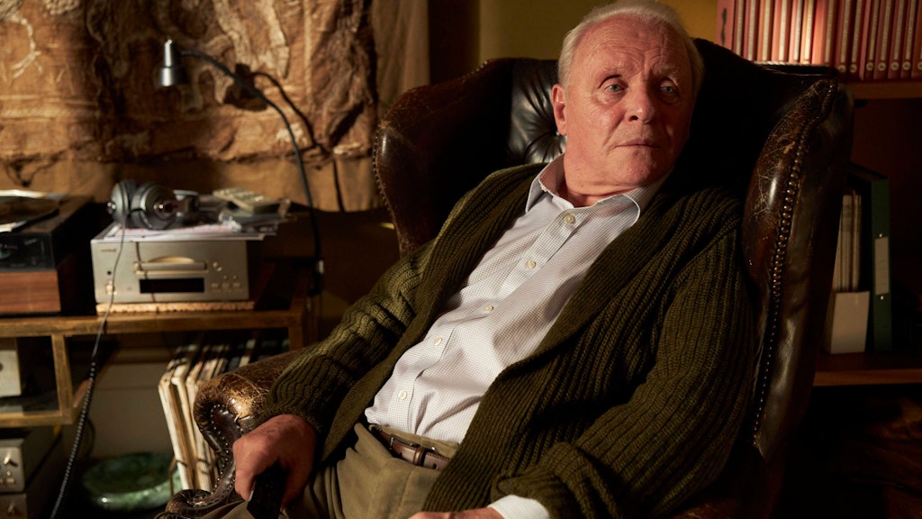 Anthony Hopkins in seiner Rolle im Film „The Father“, für die er mit dem Oscar als beste männliche Hauptrolle ausgezeichnet wurde.