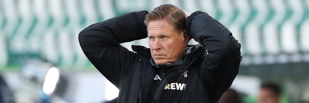 Trainer Markus Gisdol wird immer nachdenklicher. Seine Geißbock-Elf steckt in der Krise auf Relegationsplatz 16. 