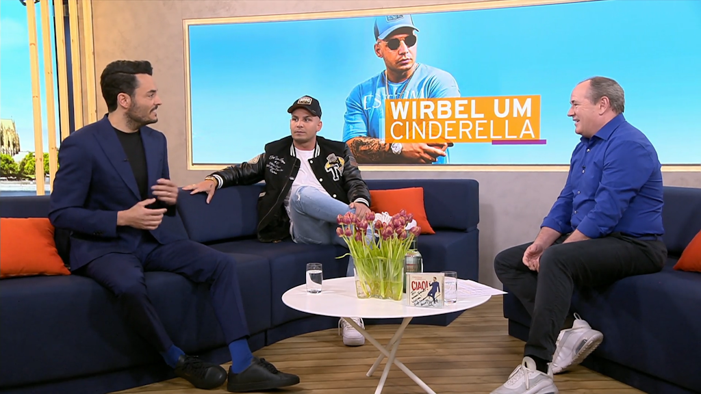 Giovanni Zarrella, Pietro Lombardi und Wolfram Kons im Gespräch bei „Guten Morgen Deutschland“ bei RTL.