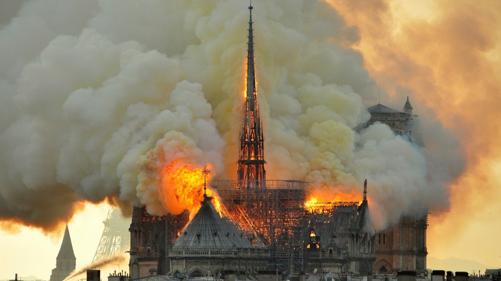 Die Pariser Kathedrale wurde bei einem Feuer am 15. April 2019 schwer beschädigt.