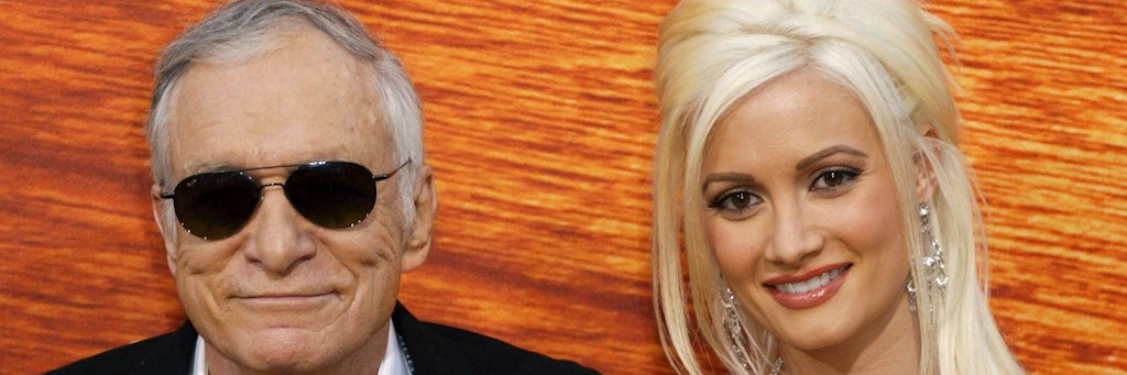 Hugh Hefner und Holly Madison bei einem Event im Jahr 2008.