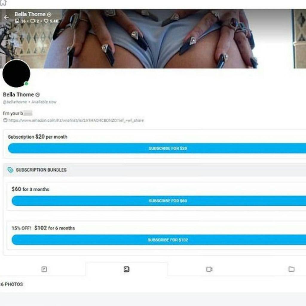 Der Onlyfans-Account der Schauspielerin Bella Thorne soll gehackt worden sein. 