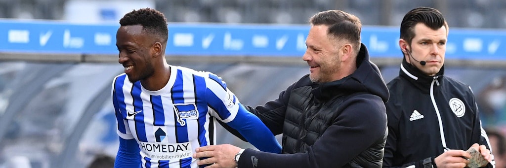 Auch auf Stürmer Dodi Lukebakio (l.) wird es ankommen, damit die Punkte-Rechnung von Hertha-Trainer Pal Dardai aufgeht. 