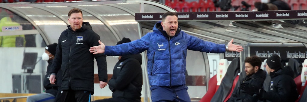 Kann durchaus laut werden, und das bekamen seine Spieler auch zu spüren: Hertha-Trainer Pal Dardai.