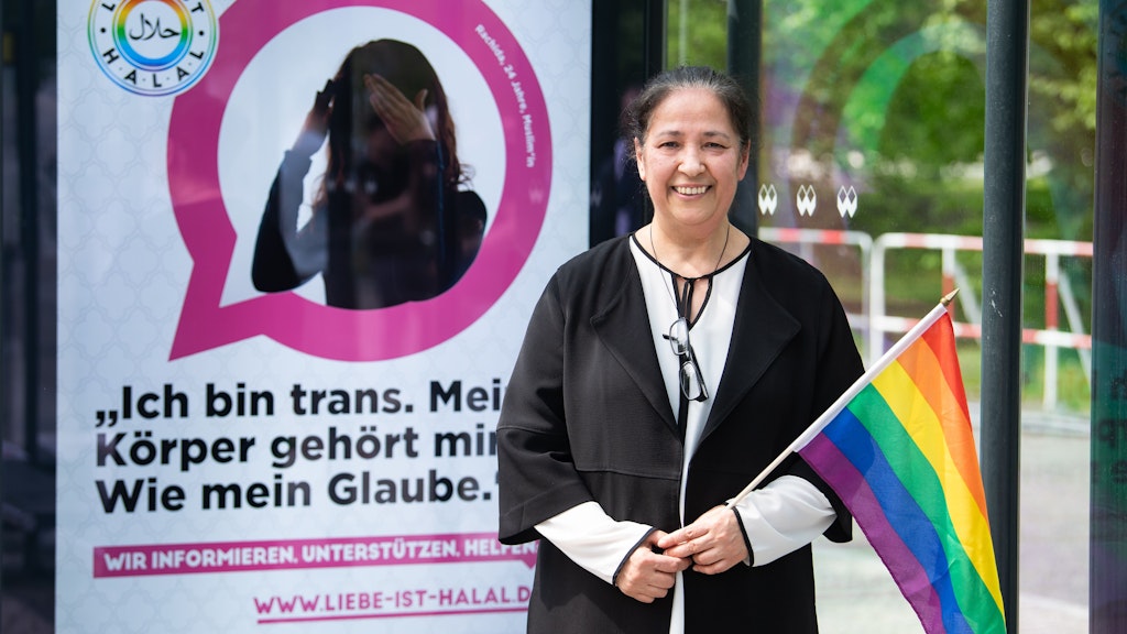 Seyran Ates, geschäftsführende Gesellschafterin der Ibn Rushd-Goethe Moschee, stellte die Kampagne am Dienstag vor. 