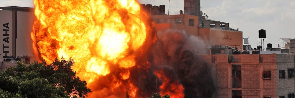 Die israelische Armee griff Ziele im Gazastreifen an, um den dort herrschenden militärischen Flügel der Hamas zu treffen.