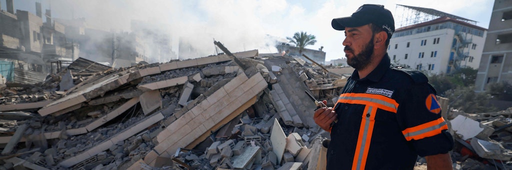 Zerstörte Häuser in Gaza-Stadt: Die Angriffe aus Israel gehen unvermindert weiter.