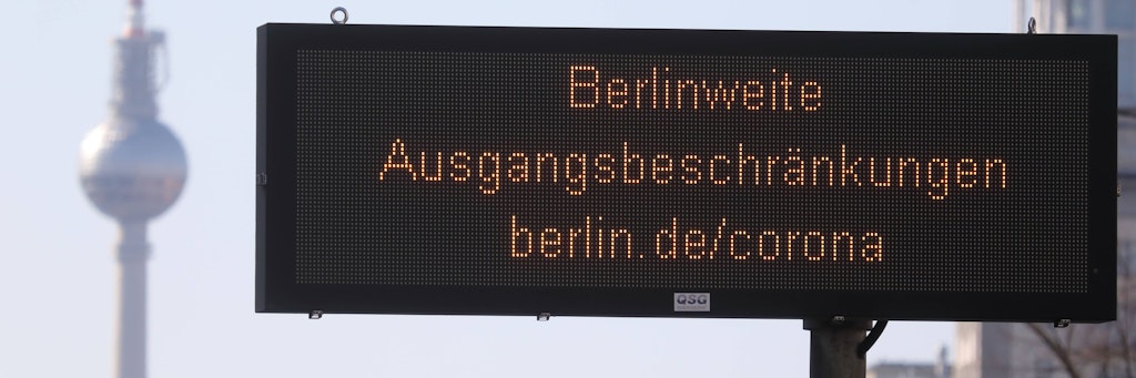 Die berlinweiten Ausgangsbeschränkungen sind ab Mittwoch Geschichte.