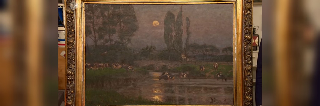 Dieses Gemälde von Arthur Wansleben steht bei „Bares für Rares“ zum Verkauf.