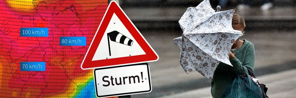 Am Dienstag soll laut Wettervorhersagen ein Sturm über Deutschland fegen.