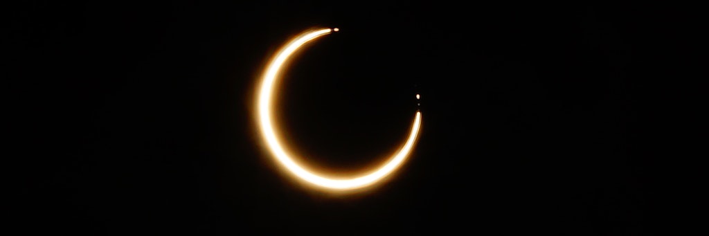 Diese ringförmige Sonnenfinsternis war 2017 in Puerto Aysen, Chile zu sehen.