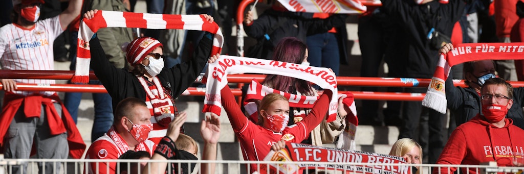 Das letzte Spiel mit Publikum: Union kickte Ende Oktober gegen Freiburg zuletzt vor Zuschauern. Normalerweise sind die Reihen nicht so gelichtet. 