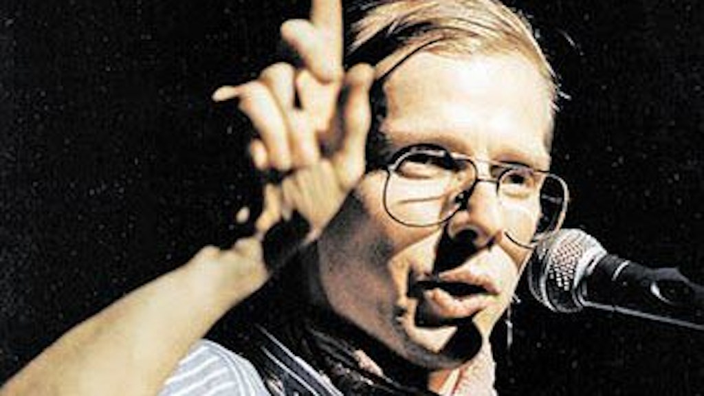 Der ostdeutsche Sänger Gerhard Gundermann bei einem Auftritt. Regisseur Andreas Dresen verfilmte 2018 mit „Gundermann“ das Leben des Liedermachers. 