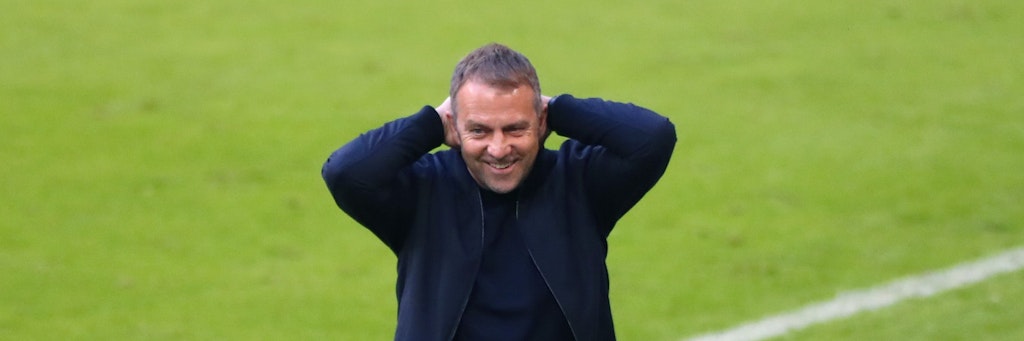 Freut sich auf seinen Traumjob: Ex-Bayern-Coach Hansi Flick übernimmt nach der EM die Nationalmannschaft. Mindestens bis 2024. 
