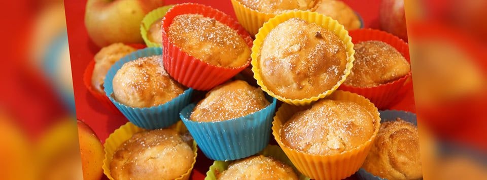 Apfel-Muffins: Das Marzipan im Teig sorgt für den besonderen Geschmack