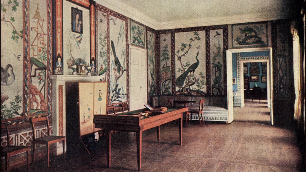 Das Speisezimmer, 1935 aufgenommen. Hier aßen Luise und ihre Familie wenn sie auf Schloss Paretz weilten.