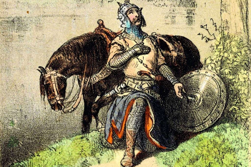 Glauben wir der Kreidelithografie (1858), war es so: Slawenfürst Jacza glückt 1157 die Flucht vor Albrecht dem Bären durch die Havel und er bekennt sich aus Dankbarkeit zum Christentum. Eine schöne, aber keine wahre Geschichte.
