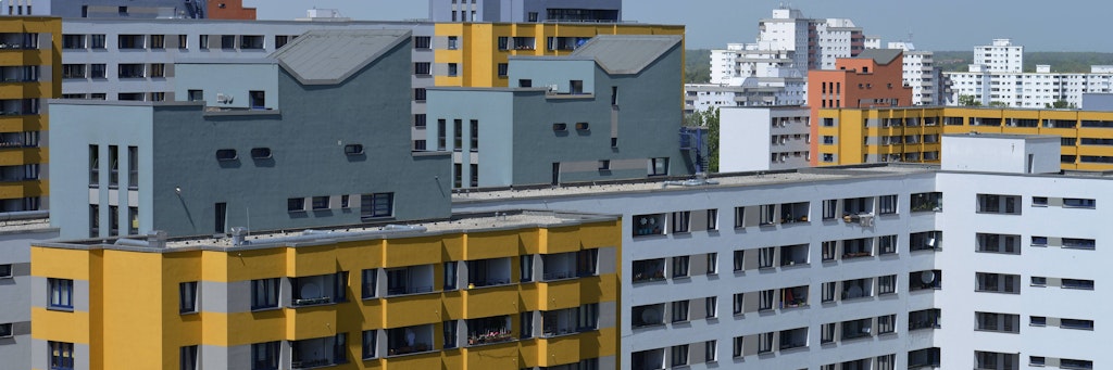 Das Märkische Viertel in Reinickendorf. Hier ist die landeseigene Gesobau der größte Vermieter. <br>