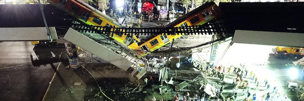 In Mexiko ist eine U-Bahn-Brücke eingebrochen und hat 20 Menschen in den Tod gerissen.